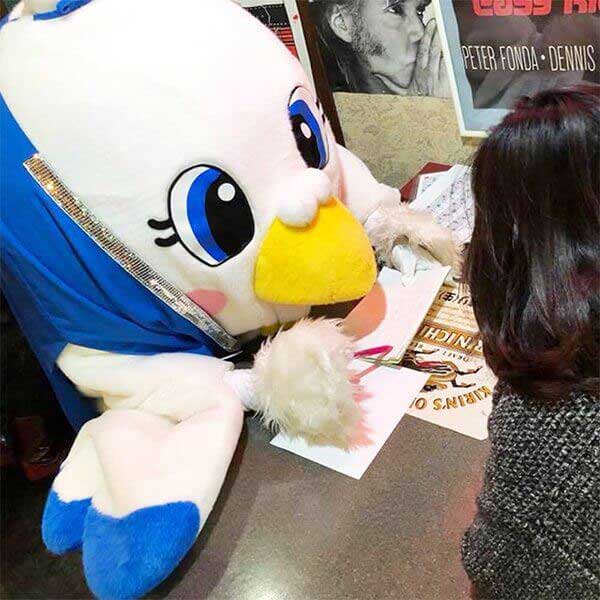 写真:ハートントン占いの様子